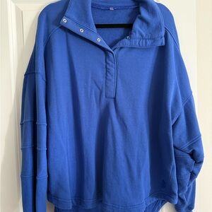 We The Free Royal Blue Cowl Neck Sweater